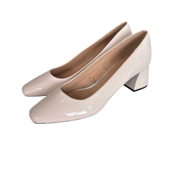 Zara Trafaluc Shoe Womens Size 10.5 11 EU 41 Block Heel Pastel Pink Square Toes - Picture 11 of 14